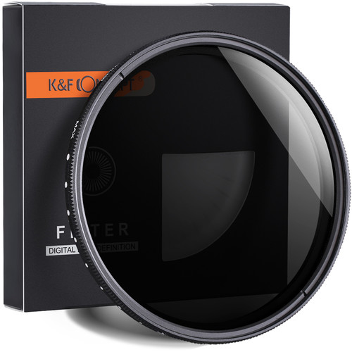 K&F Concept 49mm Variable Fader ND2-ND400 Filter VND KF01.1106 - 1